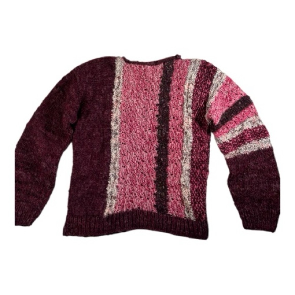 Hand knit Sweater Womens Size S/M granola gorpcore chukyknit grandmacore knit